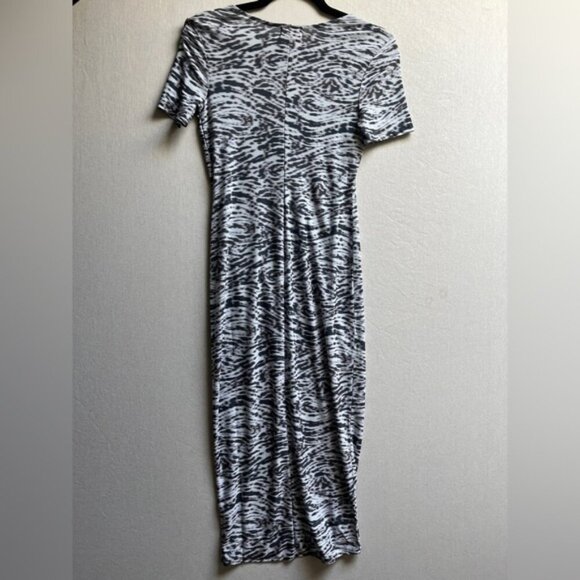 Open Edit pattern bodycon short sleeve dress Sz XS - Picture 4 of 11